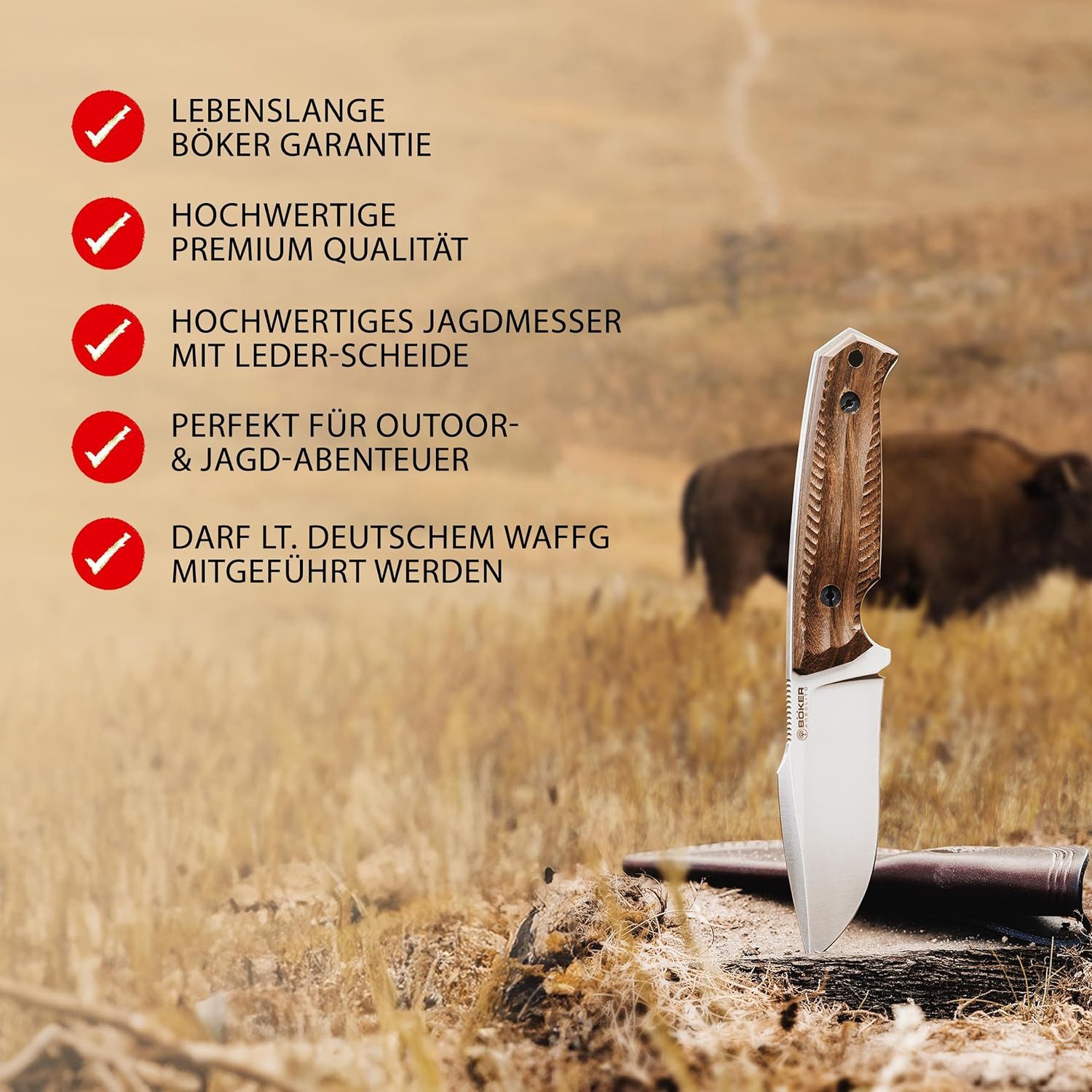 Böker Arbolito Universalmesser Böker Arbolito Bison Guayacan 2.0 - Argentina