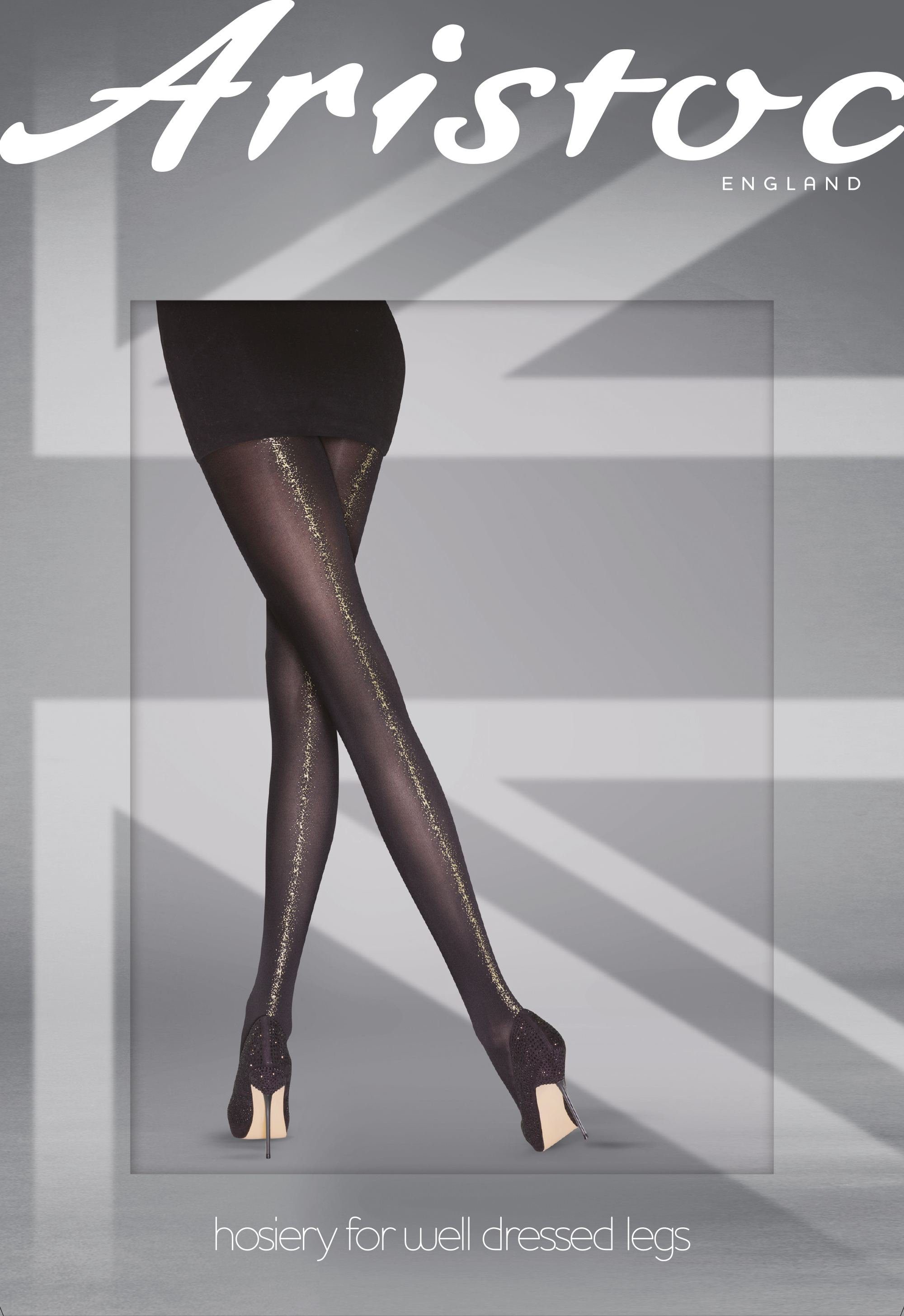 Aristoc Feinstrumpfhose Aristoc Catwalk Trends Gold Backseam Opaque Tights  60 DEN (Strumpfhose 1 St. glatt) mit Naht