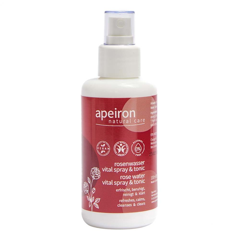 Apeiron Gesichtswasser Rosenwasser Vital Spray & Tonic 100ml