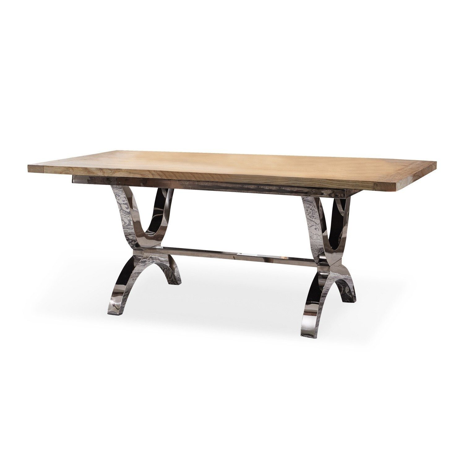 Mirabeau Esstisch Tisch Grover silber/braun