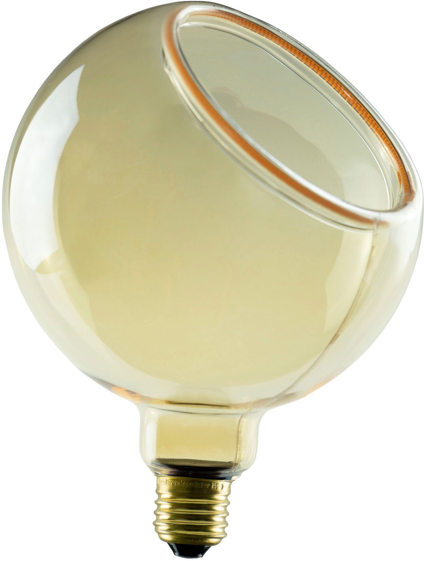 SEGULA LED-Leuchtmittel LED Floating Globe 150 gold - 45°, E27, 1 St., Extra-Warmweiß, LED Floating Globe 150 gold - 45°, E27, 4,5W, CRI 90, dimmbar