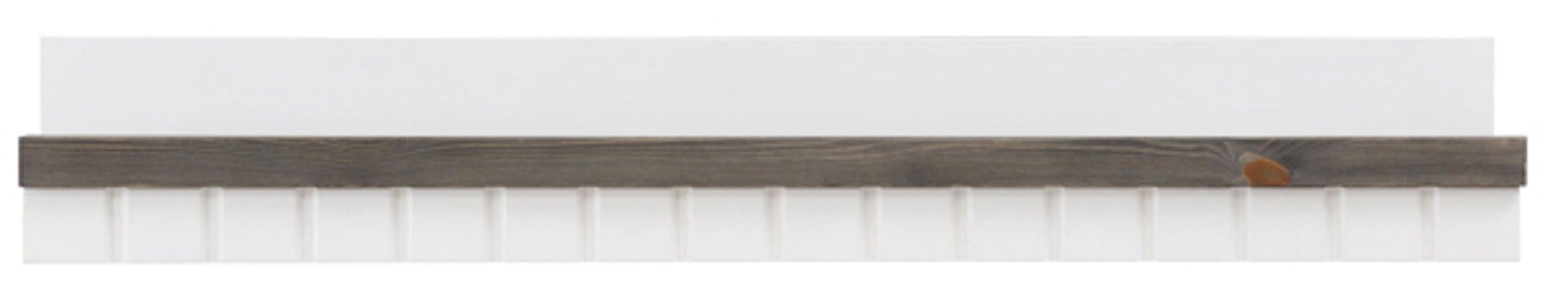 1 mit Trinidad, Farbe Feldmann-Wohnen Wandregal wählbar weiß grau Ablageboden 120cm