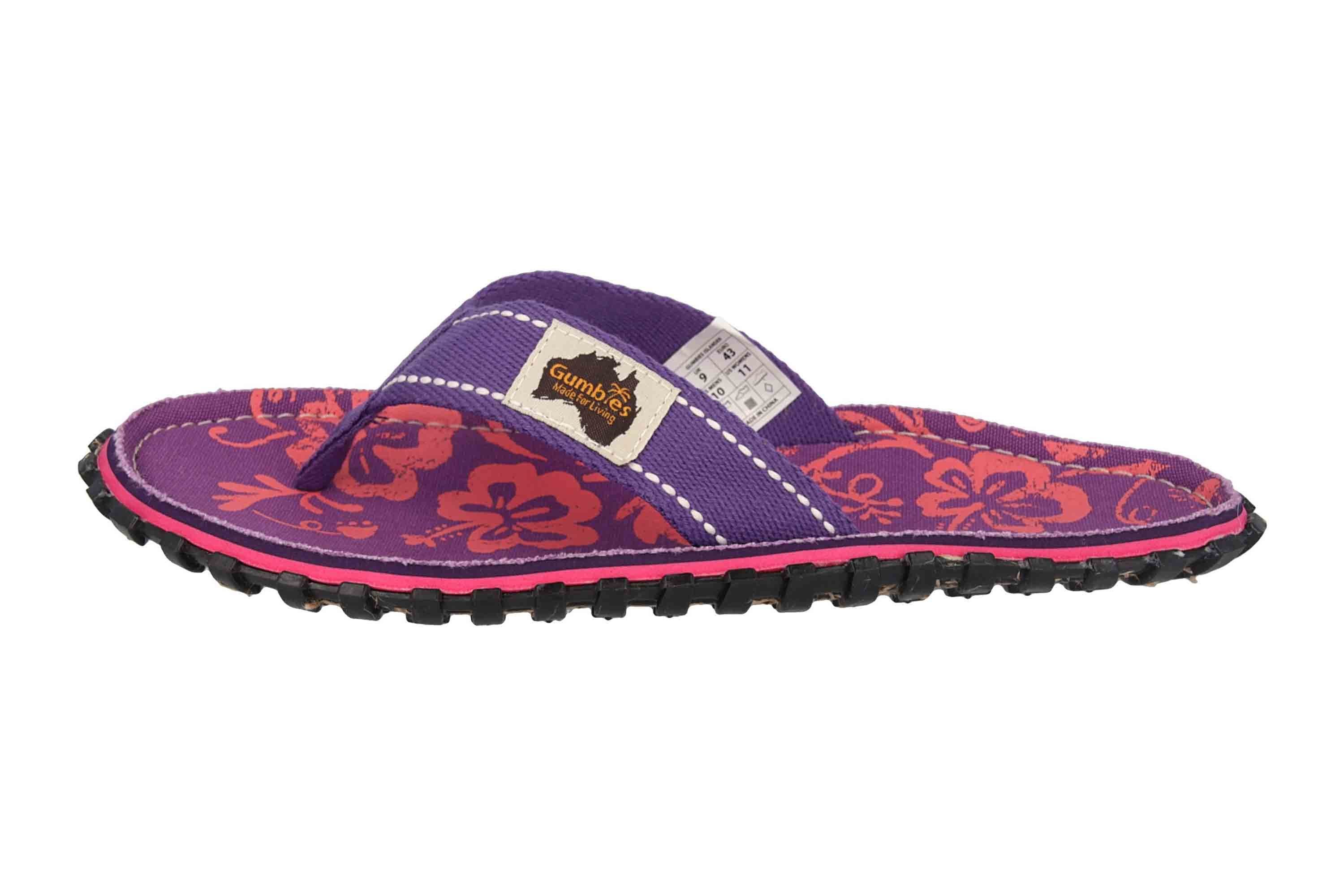 Gumbies 2204 Gumbies Islander Purple Hibiscus Шлепанцы