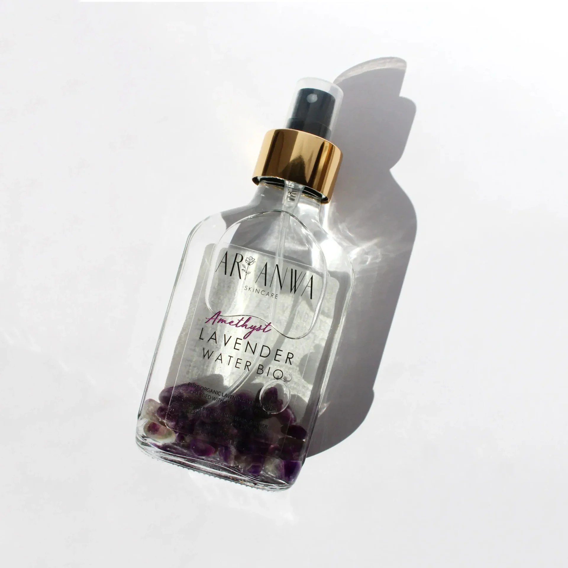 ARI ANWA Skincare Gesichtswasser Lavendelwasser Spray Bio mit Amethyst, Gesichts- und Körperspray