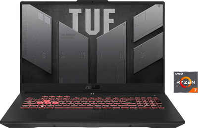 Asus TUF Gaming TUF Gaming A17 FA707RW-HX003W Gaming-Notebook (43,9 cm/17,3 Zoll, AMD Ryzen 7 6800H, GeForce® RTX 3070 Ti, 1000 GB SSD, Windows 11)