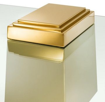 Casa Padrino Couchtisch Luxus Couchtisch / Wohnzimmertisch Gold 105 x 105 x H. 44 cm - Luxus Wohnzimmermöbel