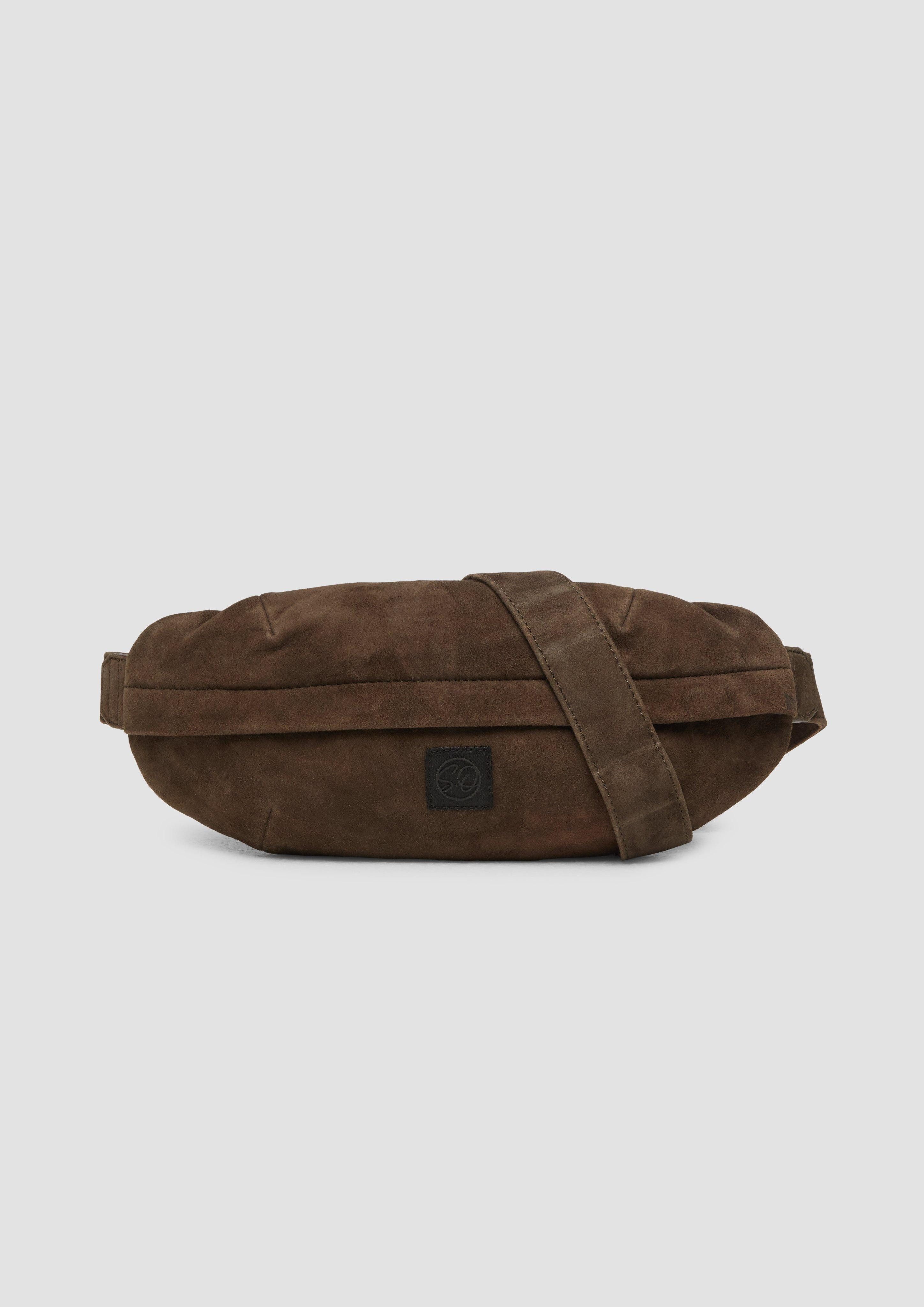 s.Oliver BLACK LABEL Tragetasche Crossbody-Bag aus softem Veloursleder