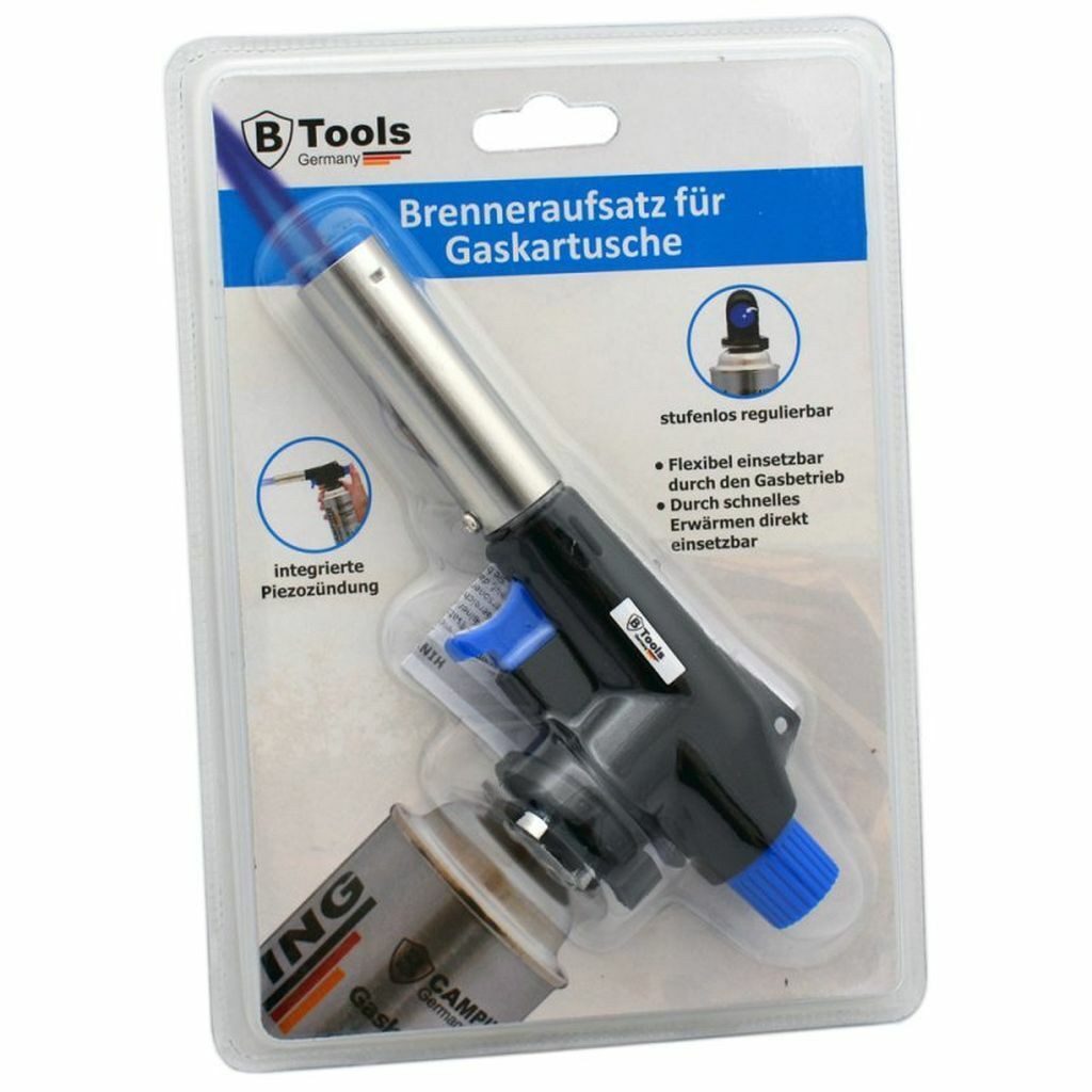 bahama Lötpistole Lötlampe Lötbrenner Gasbrenner Bunsenbrenner Aufsatz für Butan Gaskart