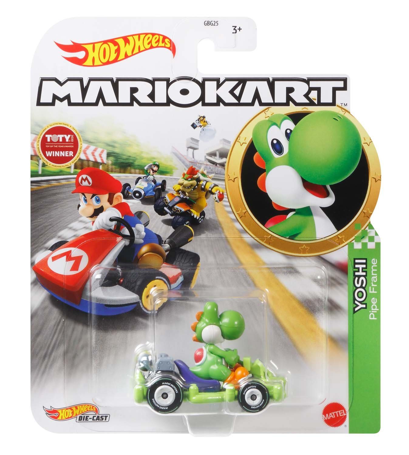 Mattel GmbH Spielzeug-Auto Mattel GBG25; GRN19 - Hot Wheels Mario Kart - Mario Yoshi Pipe Frame