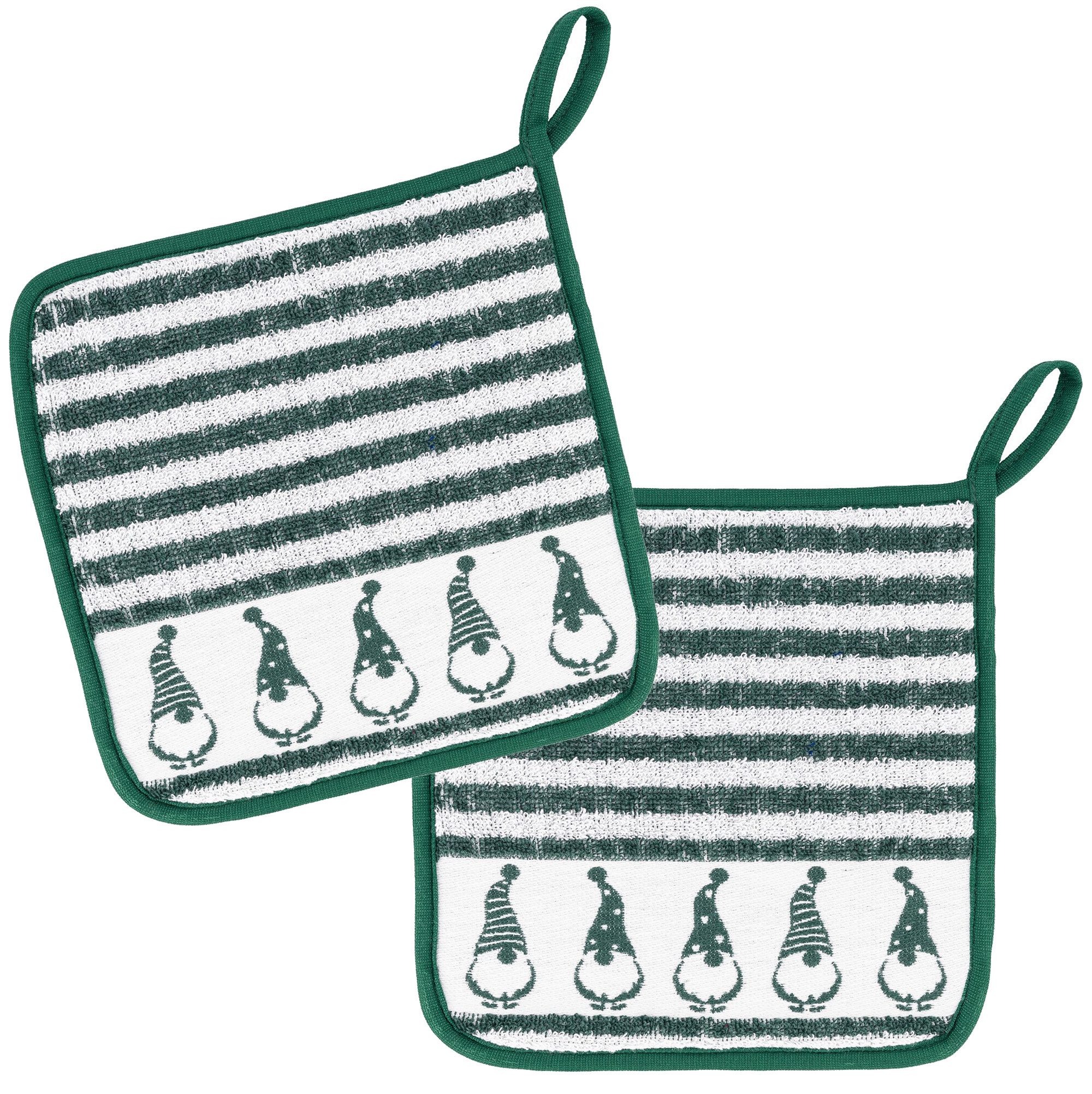 Kracht Topflappen Wichtel, (2-tlg., 2-teilig), 2er Set Topflappen, Baumwoll günstig online kaufen