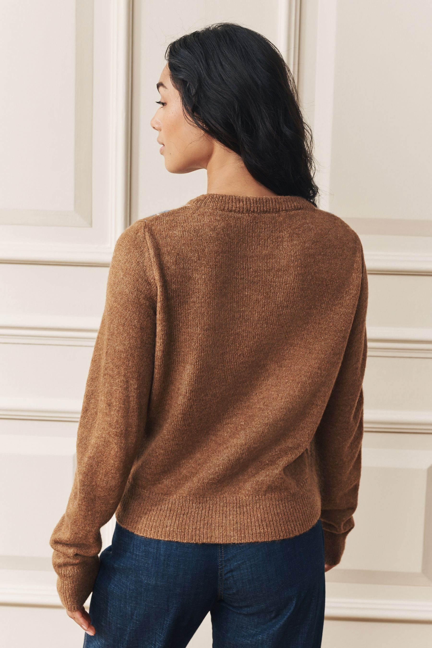 LAURA ASHLEY Strickjacke Laura Ashley Strickjacke mit Argyle-Muster (1-tlg) günstig online kaufen