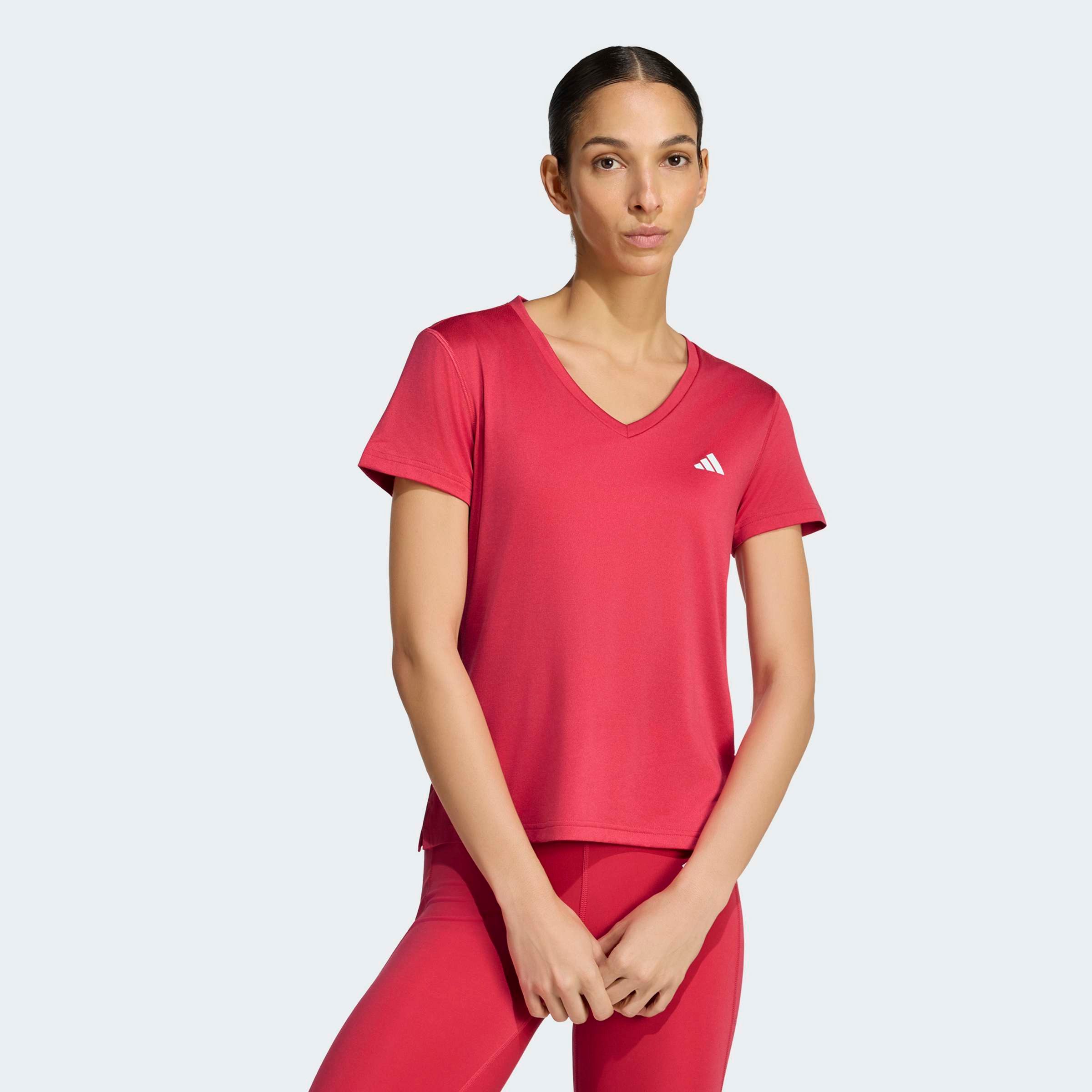 adidas Performance T-Shirt ADIDAS WORKOUT ESSENTIALS MIT V-AUSSCHNITT mit V-Ausschnitt, ohne Verschluss