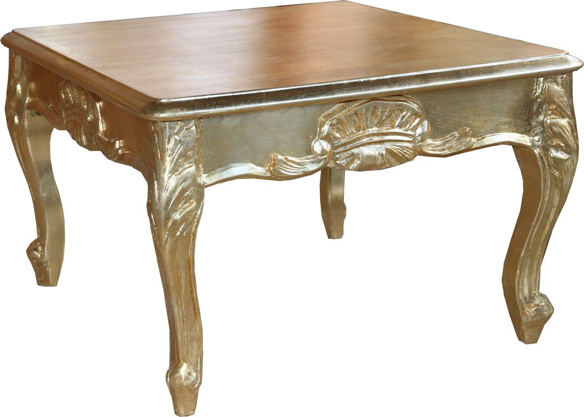 Casa Padrino Beistelltisch Barock Beistelltisch Gold 60 x 60 cm - Couch Tisch - Tisch - Couchtisch - Limited Edition