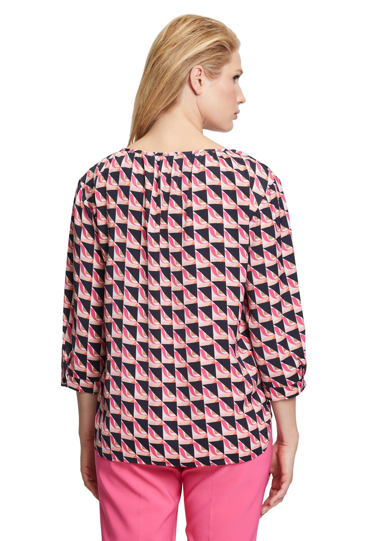 Betty Barclay Klassische Bluse Muster Rosa mit Muster