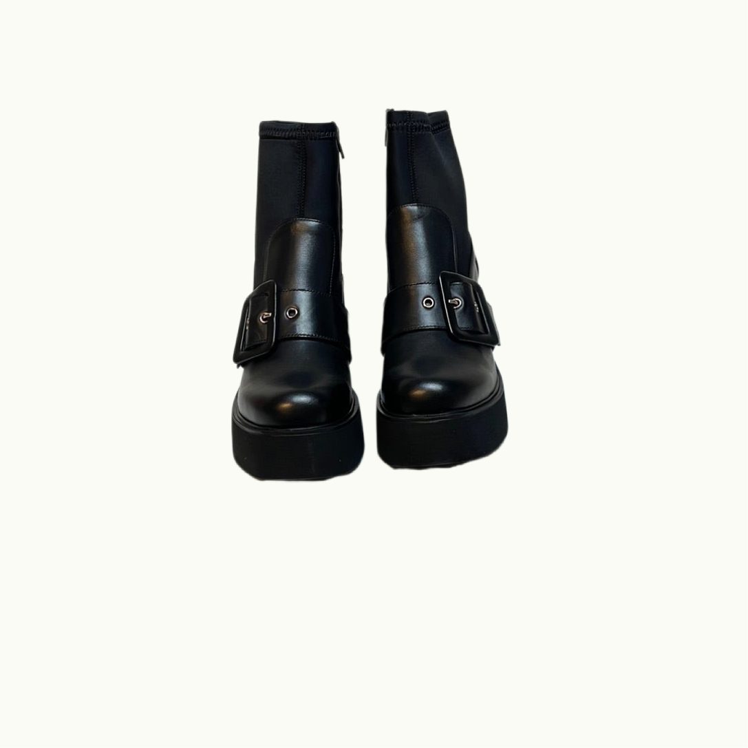 LaMarta schwarze Stiefeletten mit Absatz für günstig online kaufen