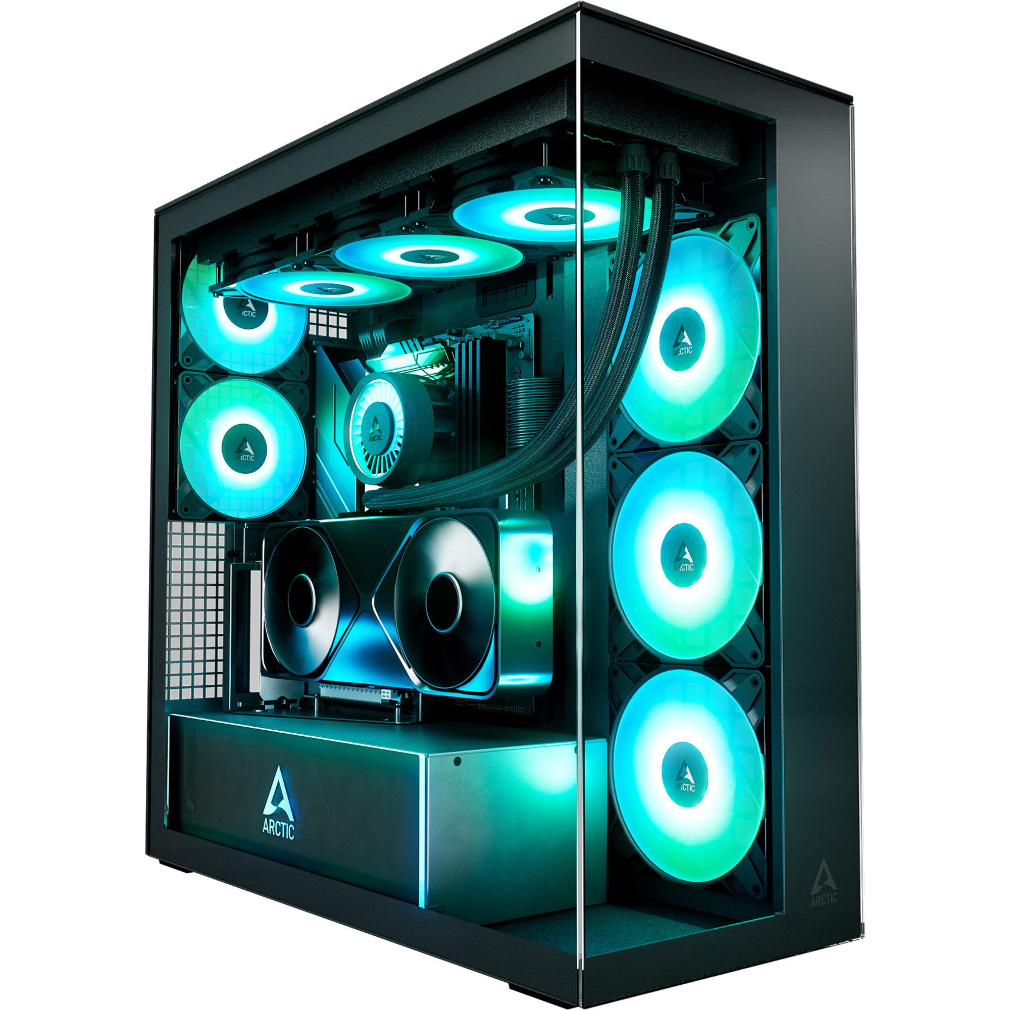 Arctic PC-Gehäuse ARCTIC Xtender VG, Tower-Gehäuse, (Tempered Glass