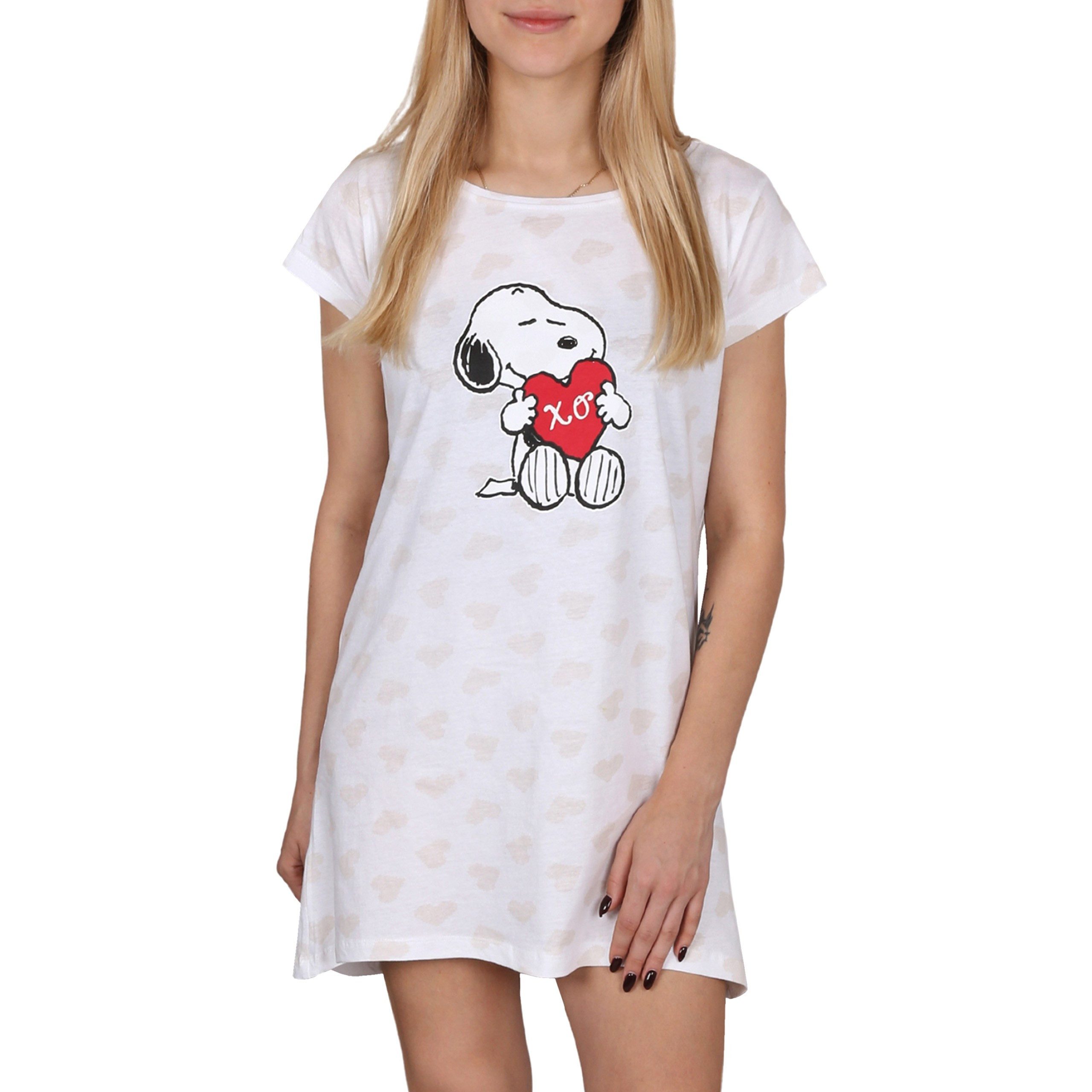 Sarcia.eu Nachthemd SNOOPY Weißes Damennachthemd mit günstig online kaufen