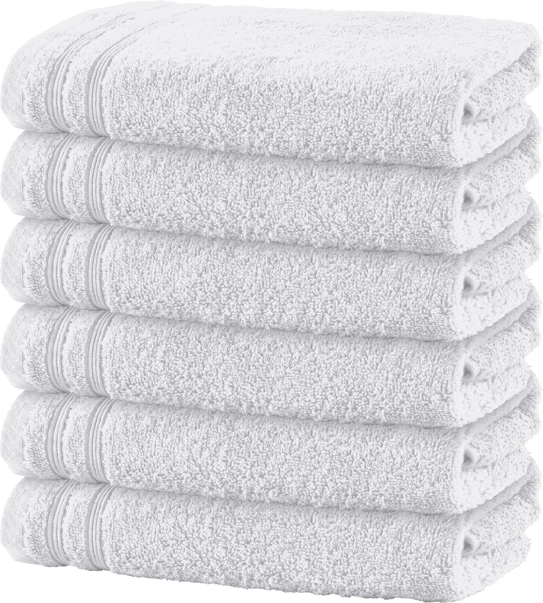 Erwin Müller Handtuch Handtuch "Heidelberg" 6er-Pack, Frottier, Walk-Frottier Uni
