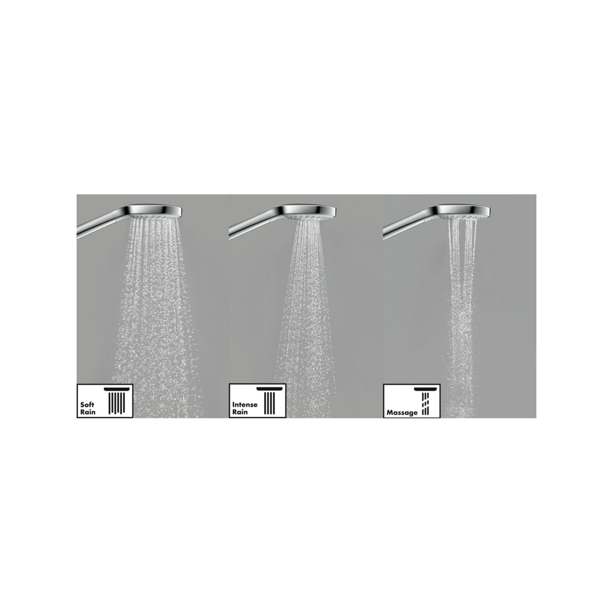 hansgrohe Badarmatur hansgrohe Handbrause Croma Select S Multi weiß/chrom