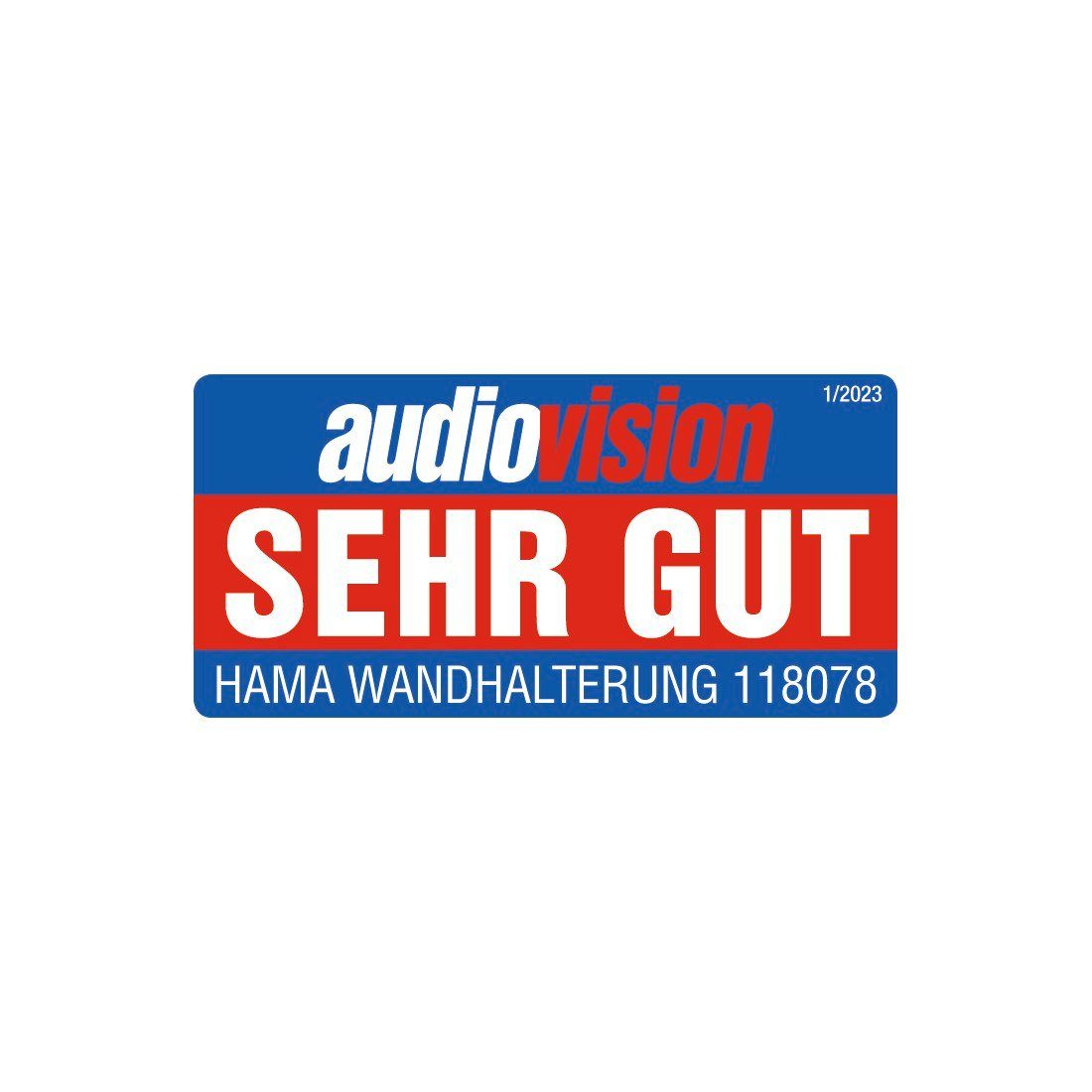 Hama TV Wandhalterung für Hoch- und (80), Querformat, 203 80 (bis Zoll) Schwarz cm TV-Wandhalterung