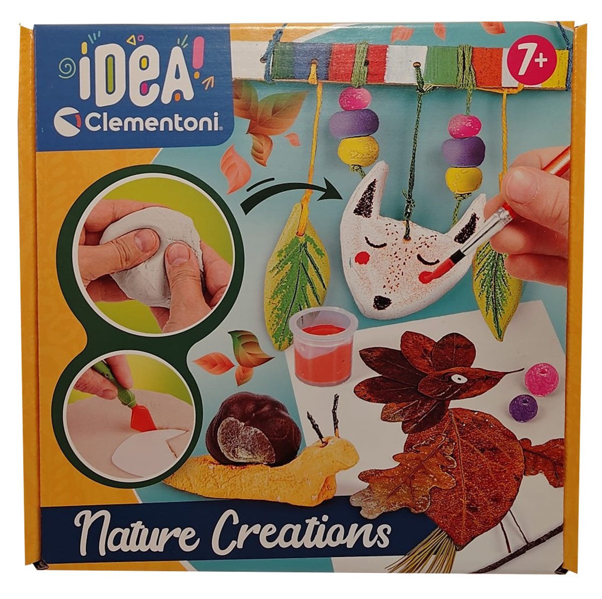 Clementoni® Kreativset Clementoni IDEA Kreativ-Box Basteln mit Naturmaterialien Bastel-Set