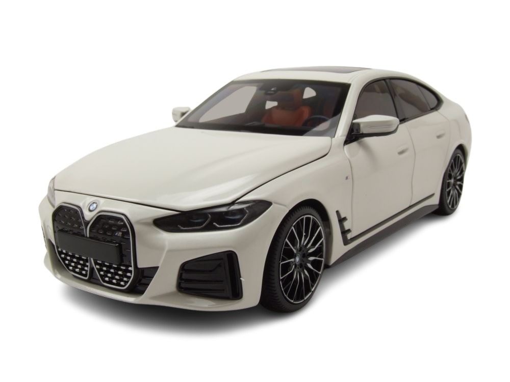 Modellauto BMW i4 M50 2022 weiß metallic