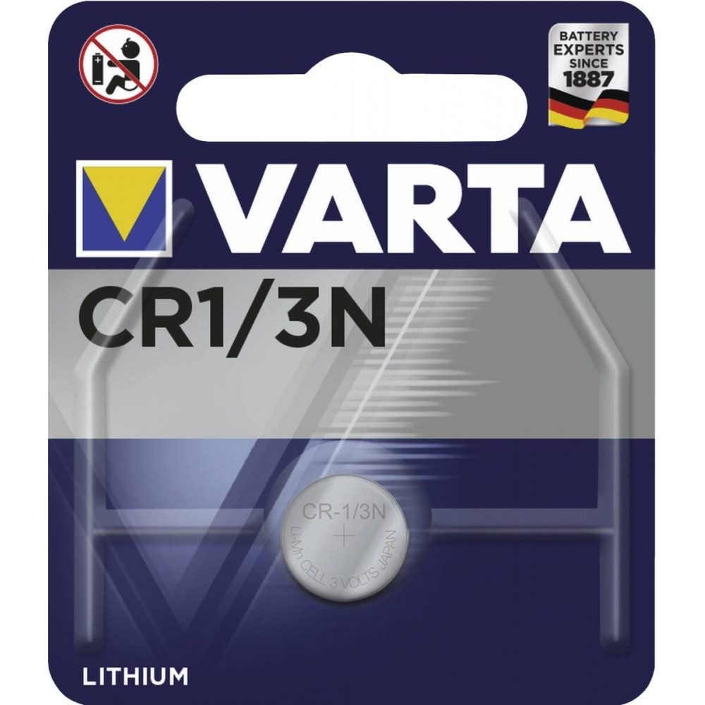 VARTA Varta CR 1/3 N Knopfzelle für Geräte. Knopfzelle, (3 V V), Hochwertige Lithium-Technologie