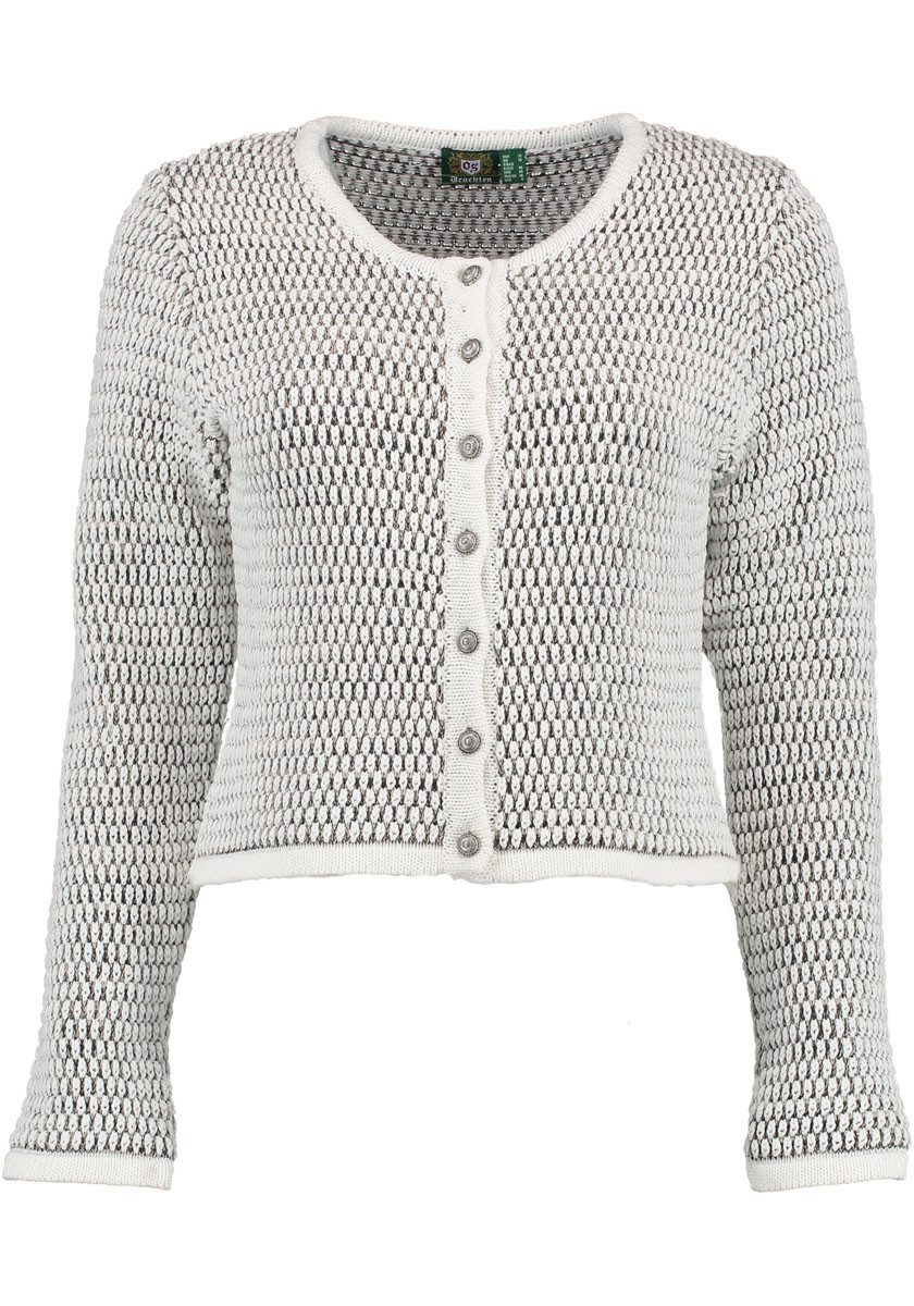 OS Trachten Strickjacke Qoriva Rundhalsausschnitt günstig online kaufen