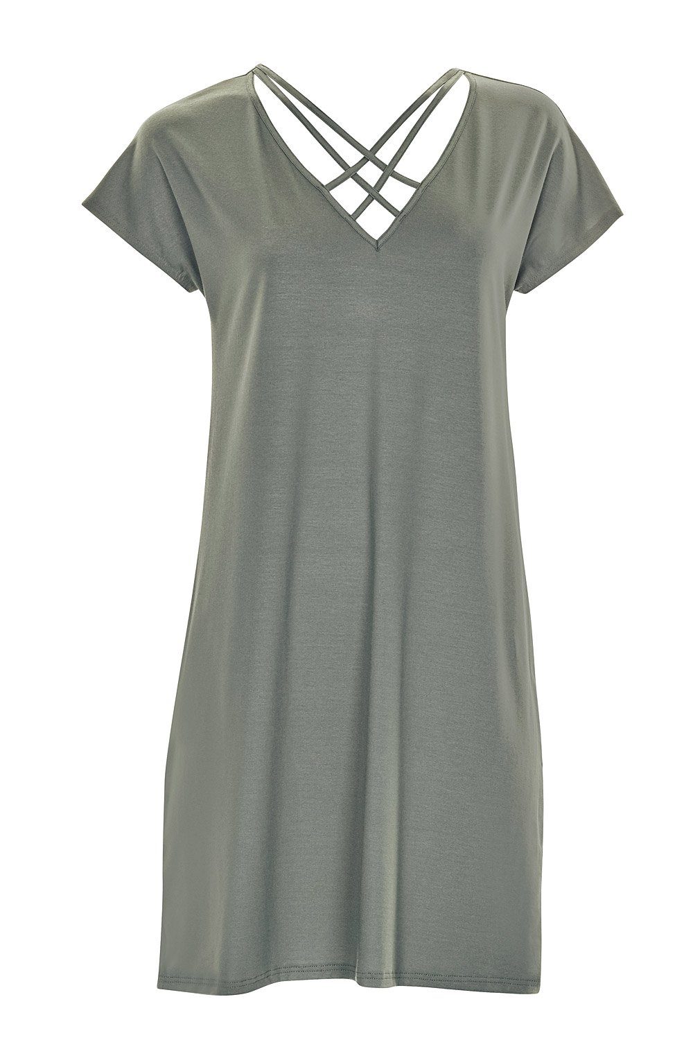 Sunflair Sommerkleid City & Beach (1-tlg) kurzes Strandkleid mit V-Ausschnitt aus Viskose-Mix
