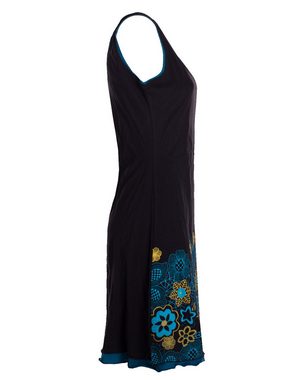 Vishes Tunikakleid Damen Longshirt-Kleid armlos Mini-Kleid Tunika-Kleid Shirtkleid Boho, Goa, Hippie Style