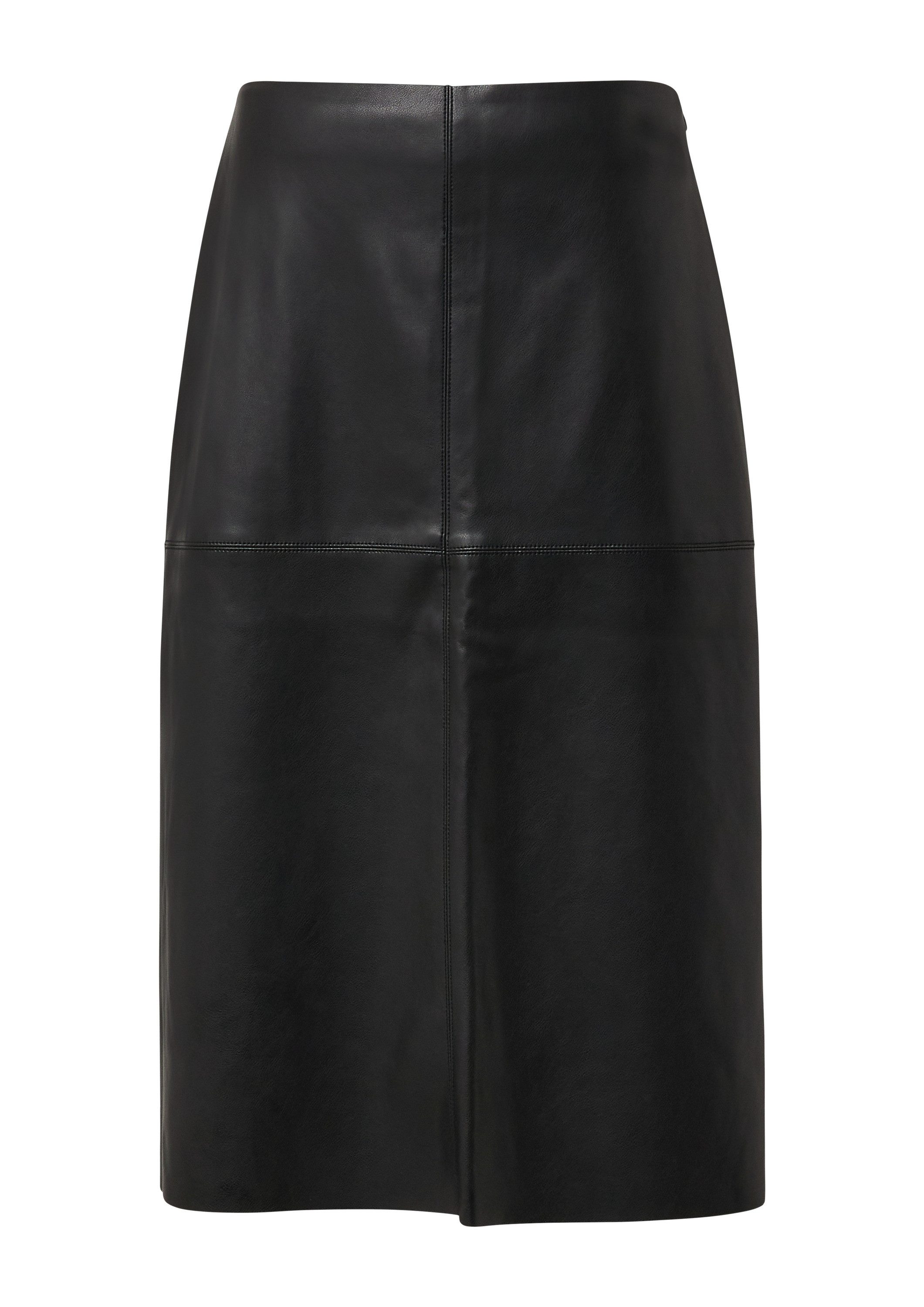 s.Oliver Midirock Rock Midi-Rock aus Kunstleder günstig online kaufen