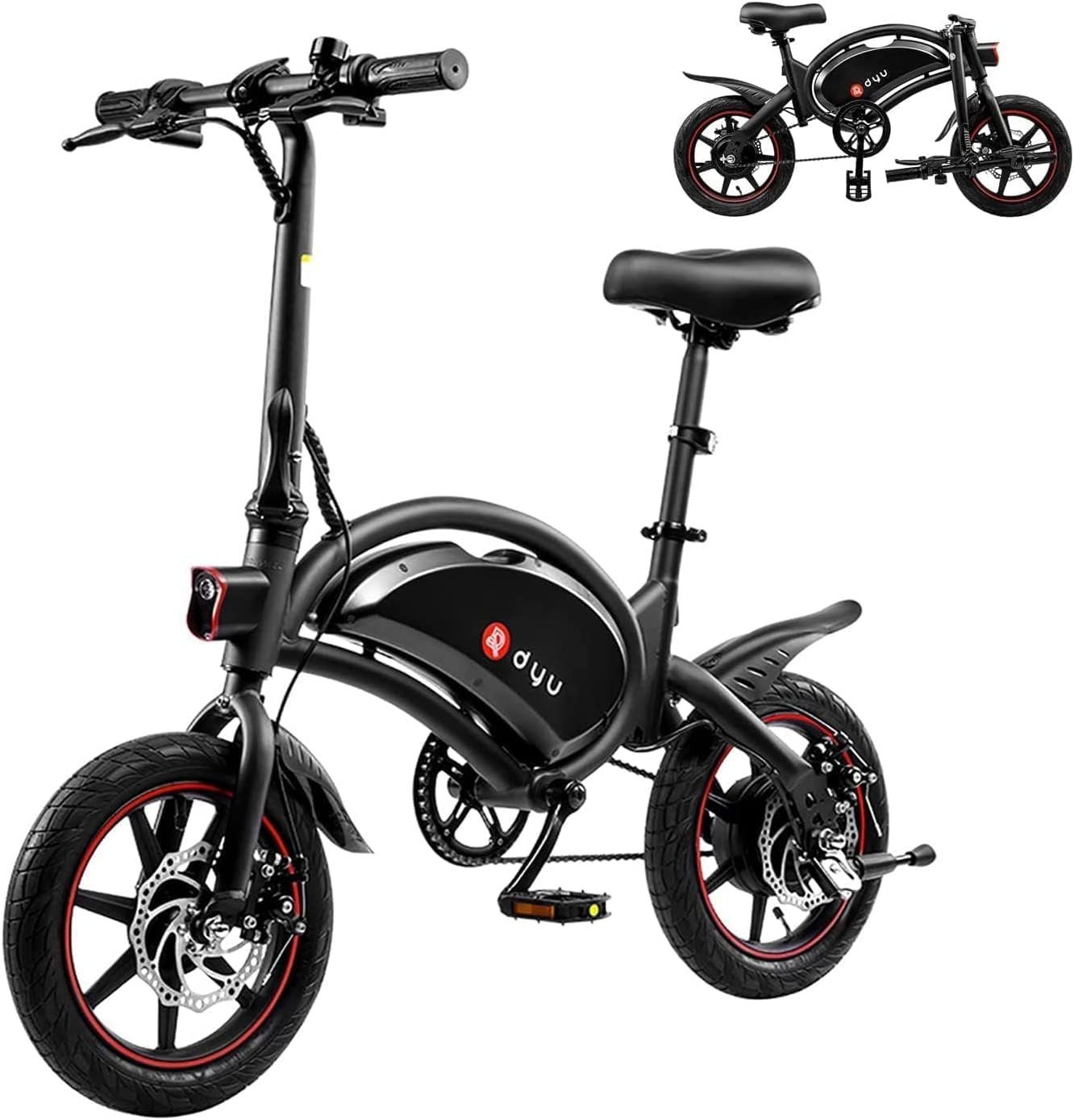 Zoll 277,80 250W, Akku, tlg), 14 Klapprad E-Bike Faltbar Wh 36V/10 E-Bike Elektrofahrrad (1 Ah ombar Cityräder