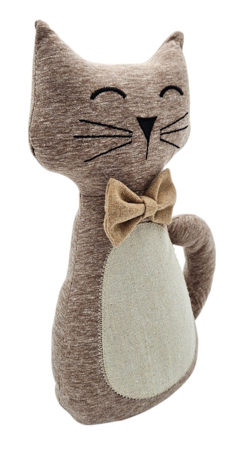 Meinposten Türstopper Türhalter Katze Molly Sandfüllung Stofftier Deko Katze 30 cm (1 St), 1 Kg Boden-Türstopper