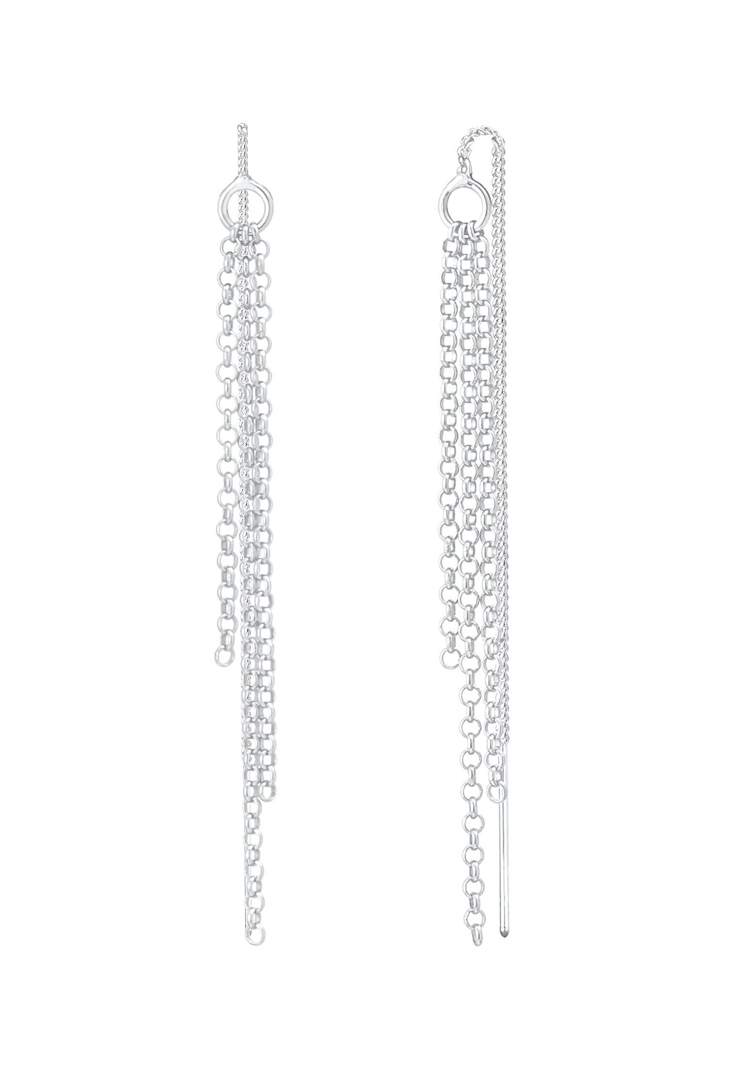 Elegant Style Ohrhänger Paar Silber 925 Ketten Durchzieher Elli