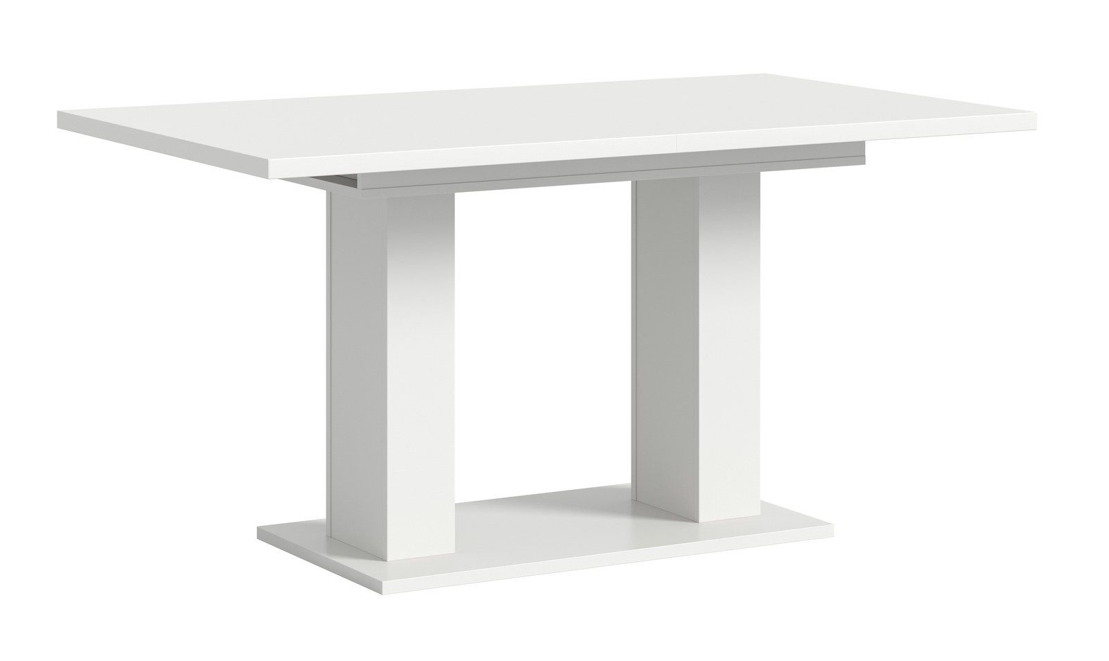 Aileenstore Esstisch OSLO, 150 cm Breite, Weiß, 2-teilig