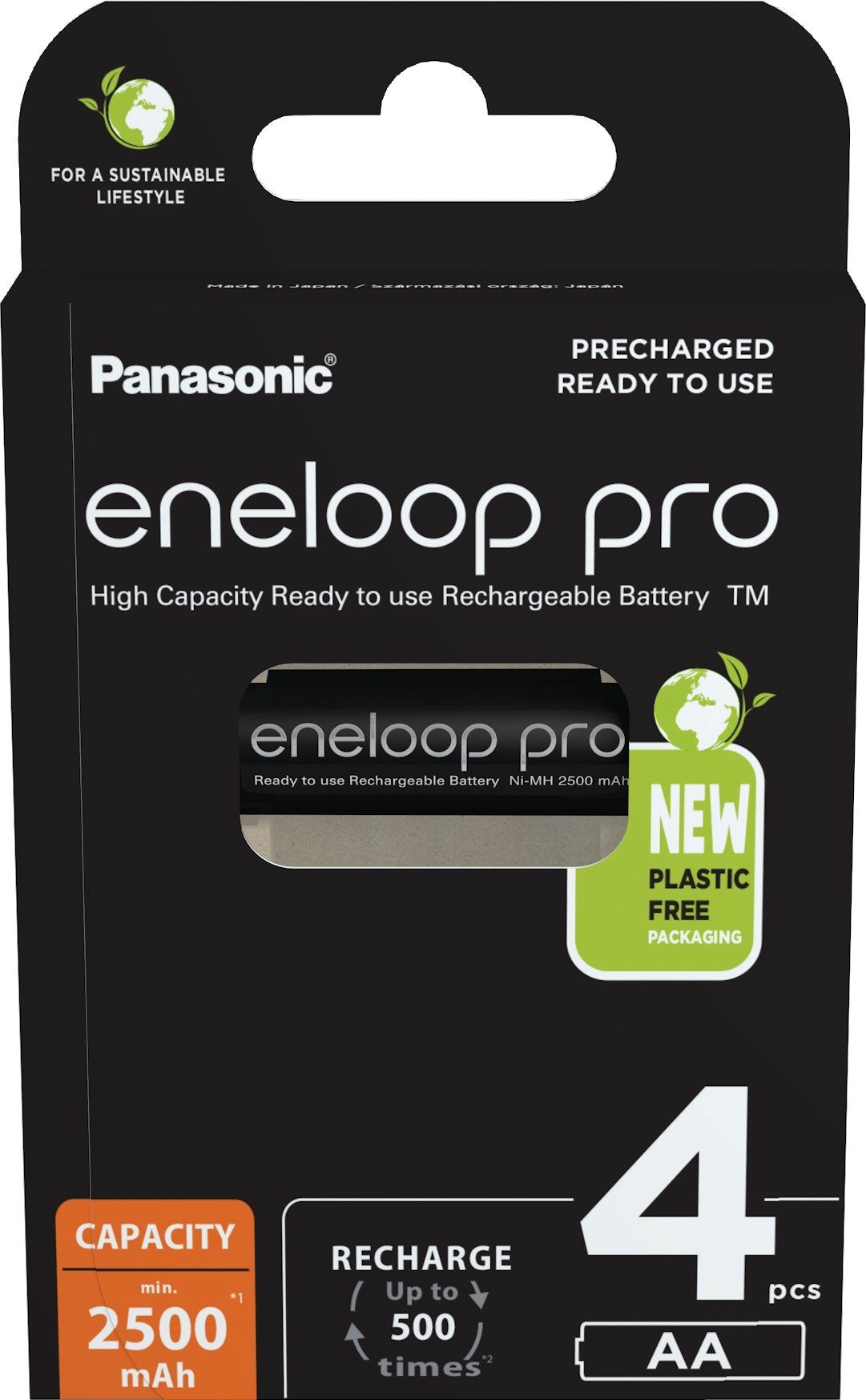 Akku St), Eneloop Pro eneloop 1.2V/2500mAh Panasonic Mignon/AA/HR06 (4 Mignon