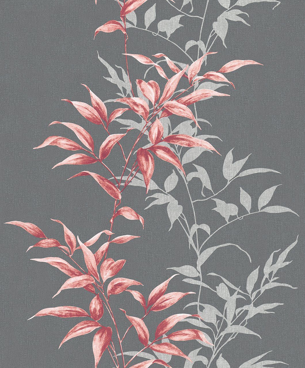 Marburg Vliestapete, anthrazit floral