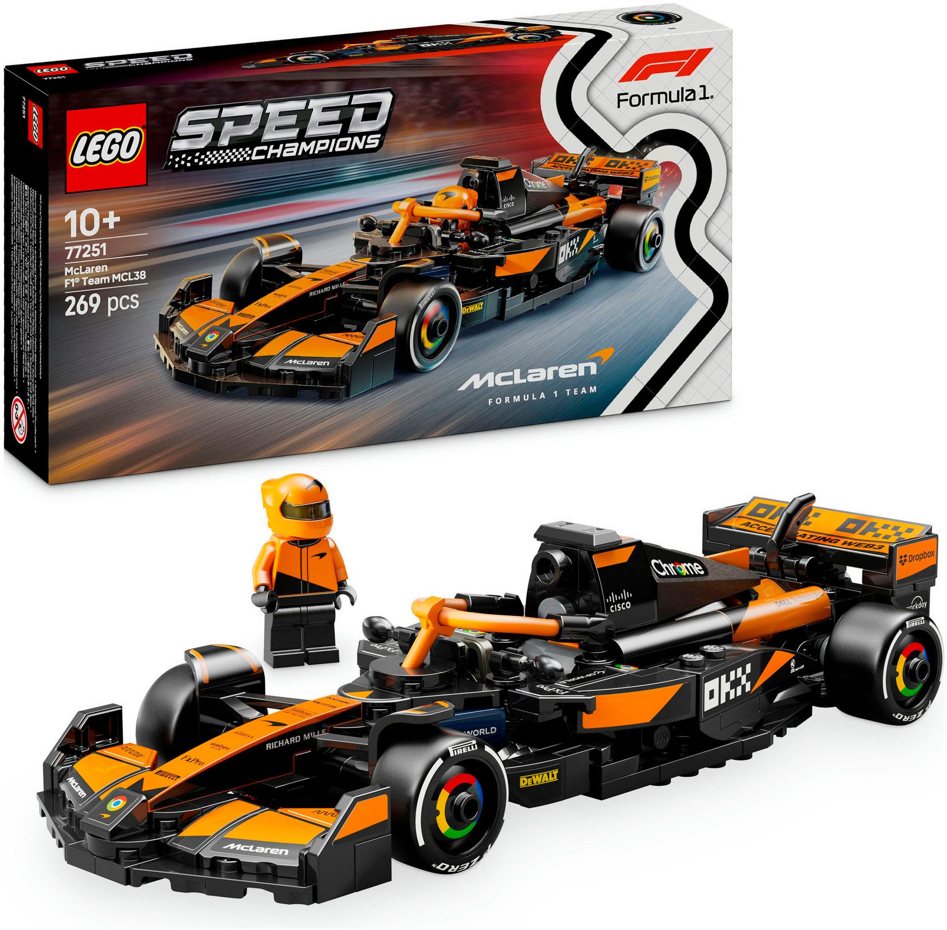 LEGO® McLaren F1® Team MCL38 Rennauto (77251), LEGO® Speed Champions Konstr günstig online kaufen