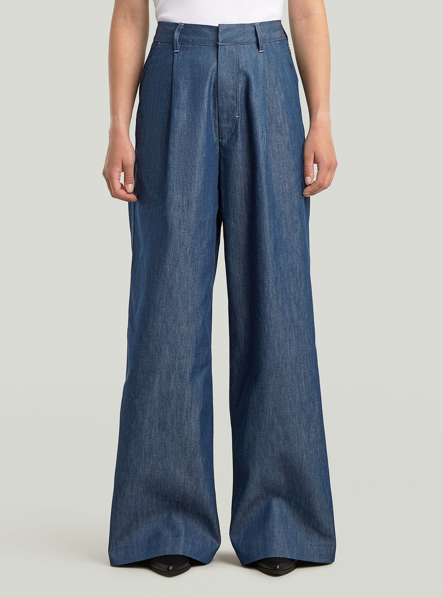 Regular-fit-Jeans Fluid Wide Leg Hose