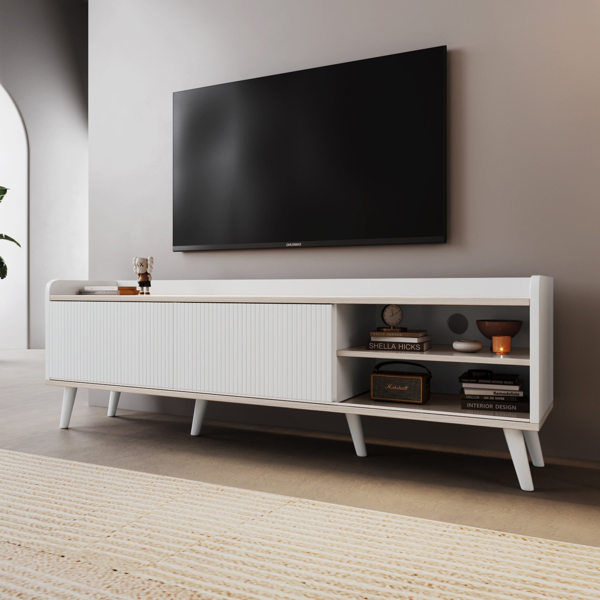BlingBin TV-Schrank TV-Möbel, TV-Panel, TV-Lowboard, Fernsehtisch günstig online kaufen