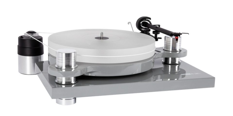 Block Block PS-100+ Plattenspieler mit Acrylglas-Teller & Ortofon OM5E Plattenspieler
