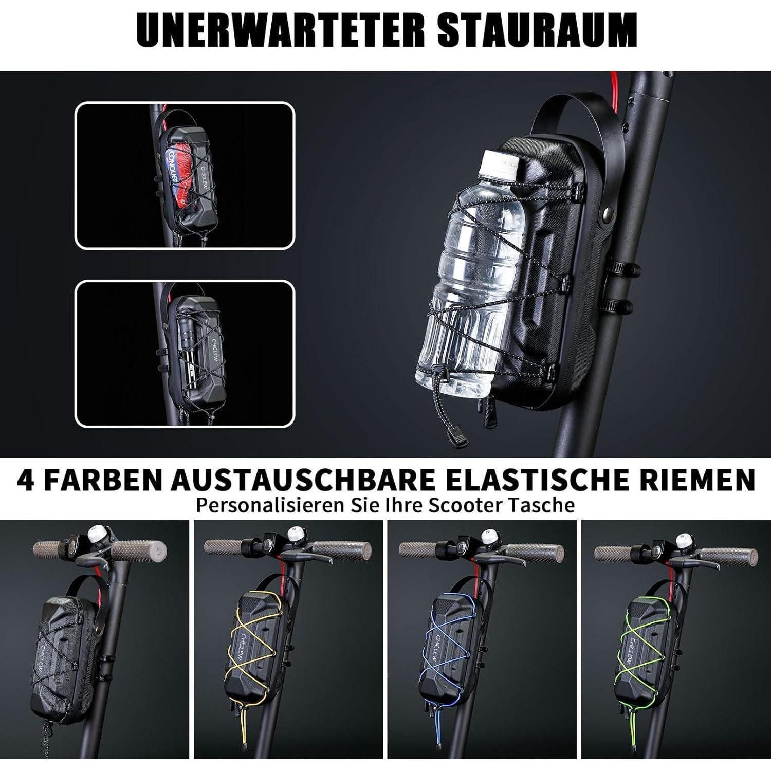 LuxusKollektion Scootertasche E Scooter Tasche wasserdicht Front Tube Bag Multicolor Drawstrings