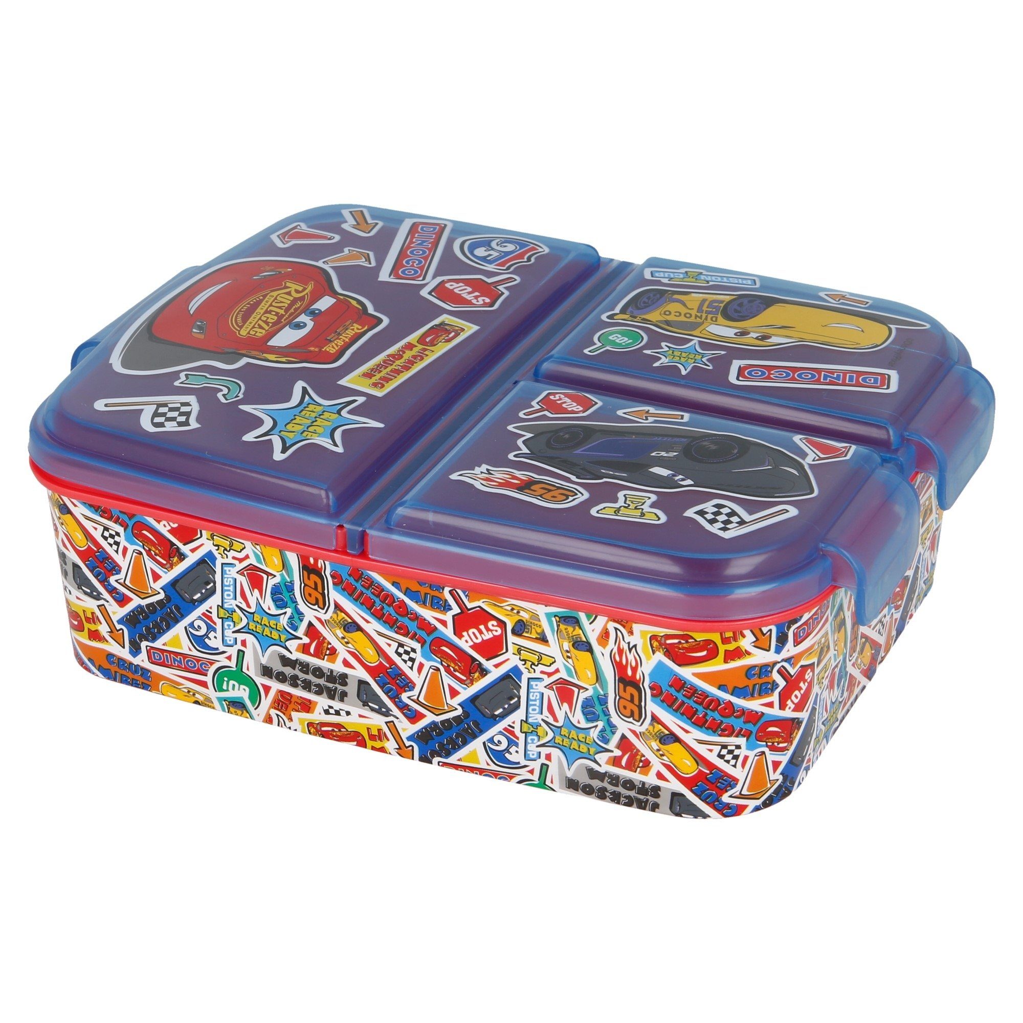 Disney Cars Lunchbox Cars Lightning McQueen 2 tlg Lunch Set - Brotdose mit Trinkflasche, (2-tlg., Spar-Set)