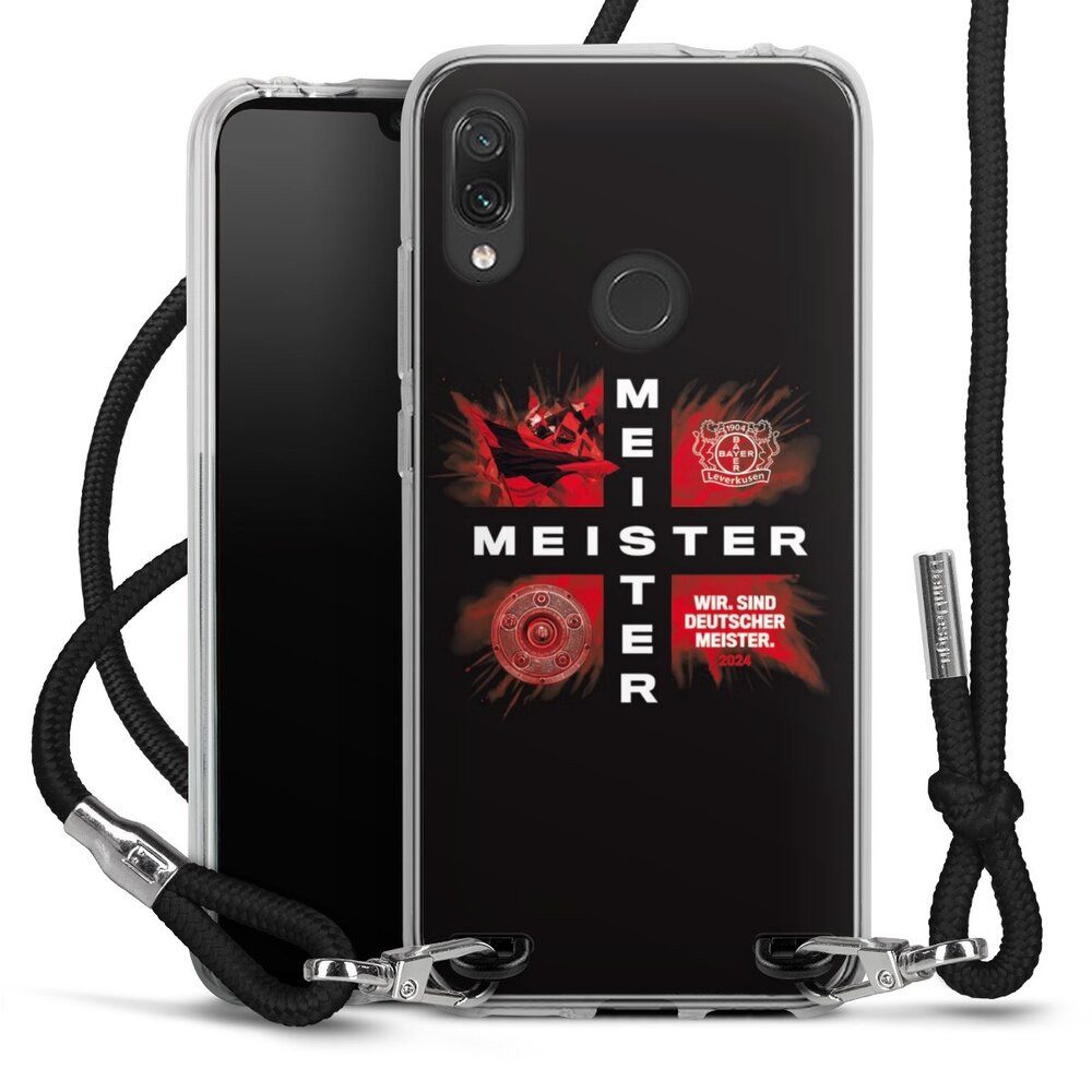 DeinDesign Handyhülle Bayer 04 Leverkusen Meister Offizielles Lizenzprodukt, Xiaomi Redmi Note 7 Handykette Hülle mit Band Case zum Umhängen