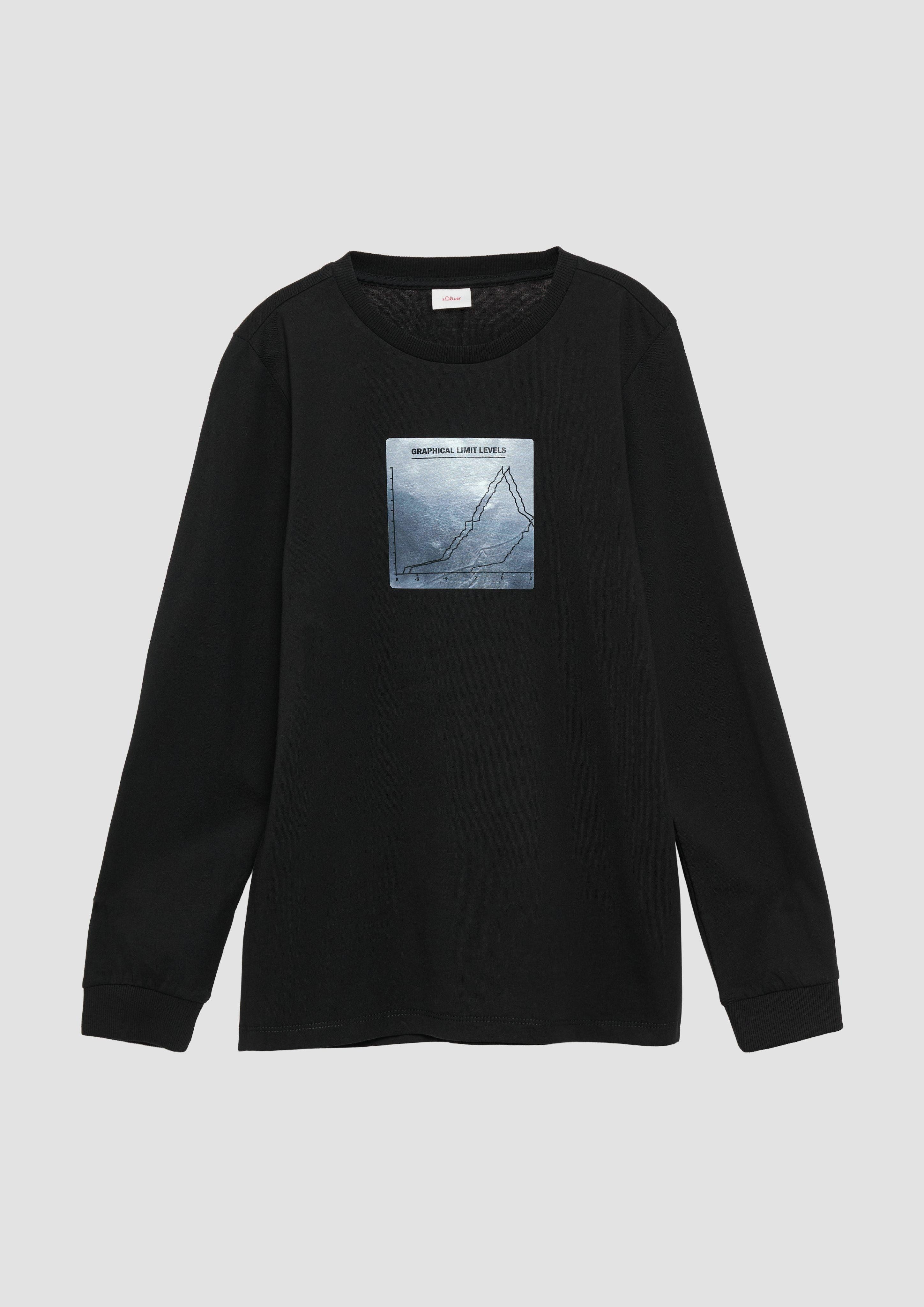 Langarmshirt Langarmshirt mit Frontprint