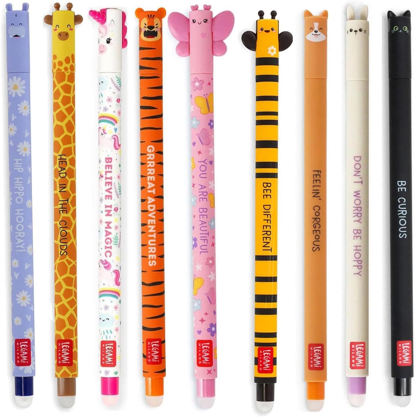 Legami Gelschreiber Radierbare Gelschreiber zum Sammeln im 9er Set, (9-tlg)