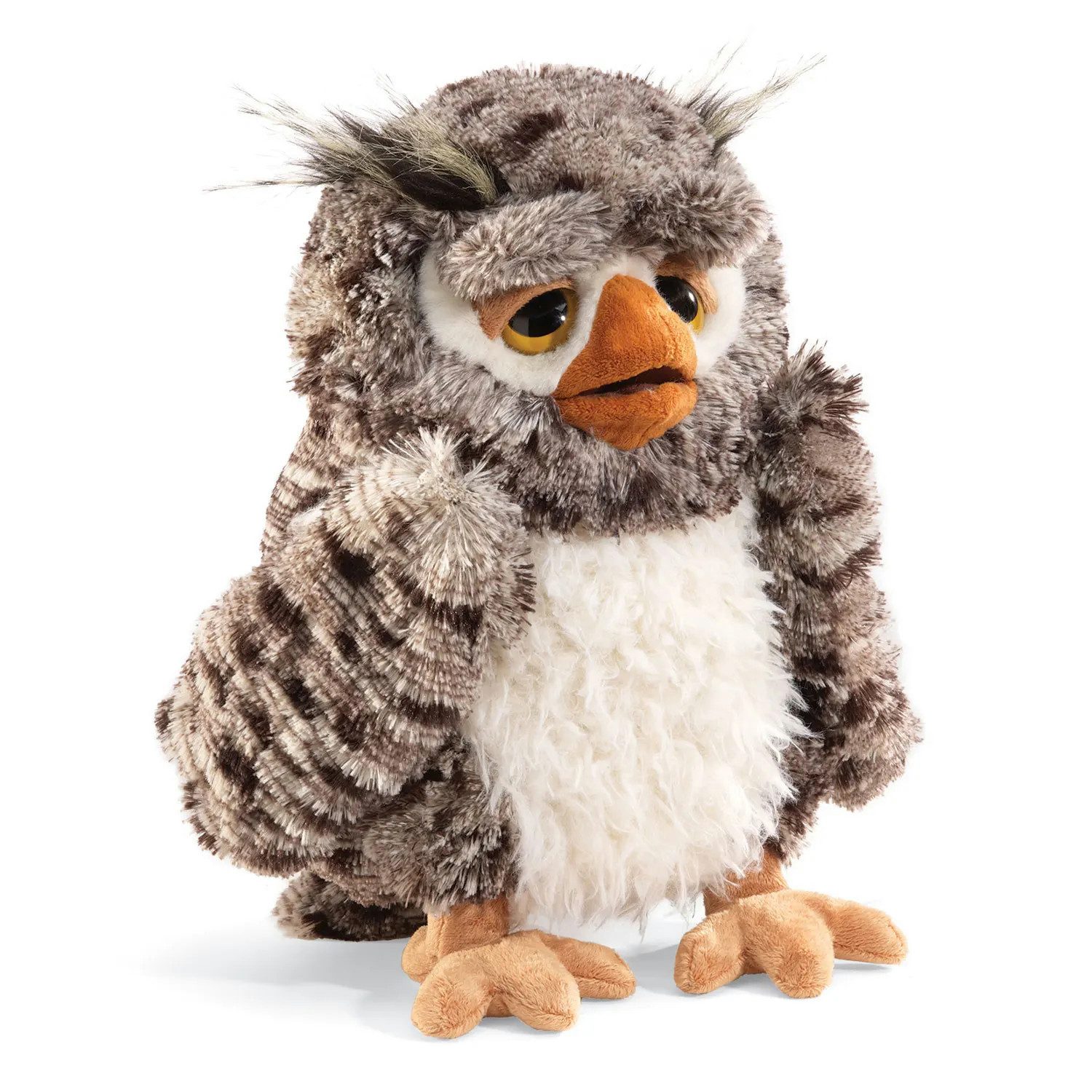 Folkmanis Handpuppen Handpuppe Folkmanis Handpuppe Vogel, Weise Eule 3227 Uhu Kauz (Packung)