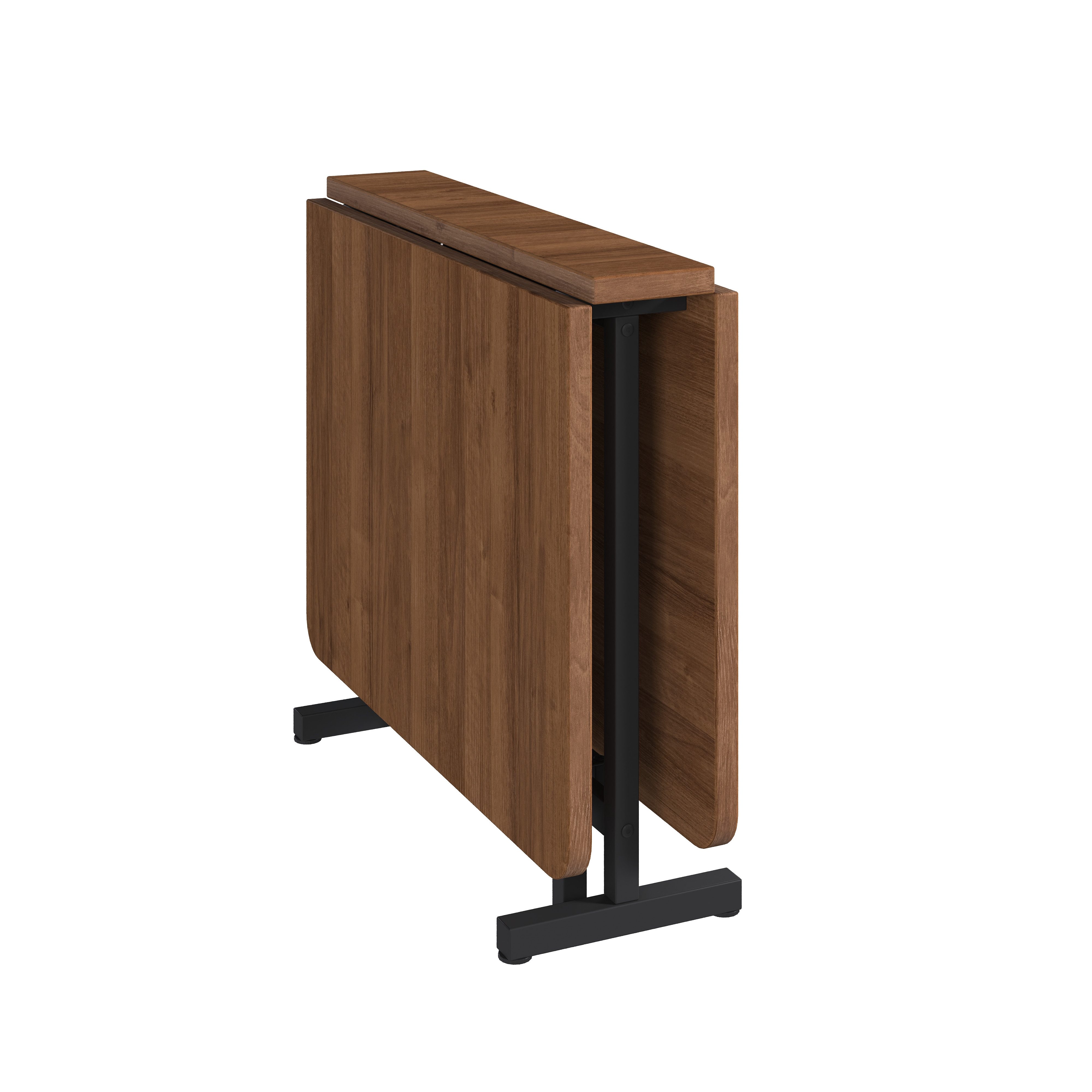 BBWL Esstisch Ausziehbarer Klapptisch in natürlicher Holzoptik 120 x 80 cm (faltbar und platzsparend moderner minimalistischer Stil mit hochfester Legierungsstütze robuste MDF-Oberfläche klassisches Design ideal für kleine Räume belastbar bis 60 kg geeignet für moderne traditionelle und kompakte Wohnräume pflegeleicht und langlebig)