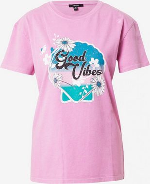 Mavi Print-Shirt Top Good Vibes Pink Geschmeidiges Gefühl