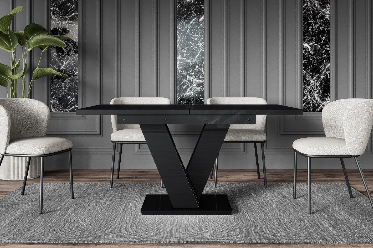 ALTDECOR Esstisch ASIV (Esstisch ausziehbar, Esszimmertische, Tisch Wohnzim günstig online kaufen